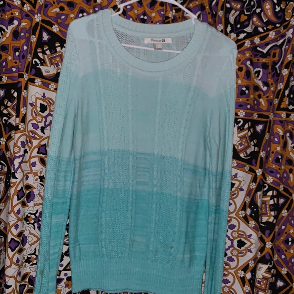 Ombré  blue forever 21 sweater.